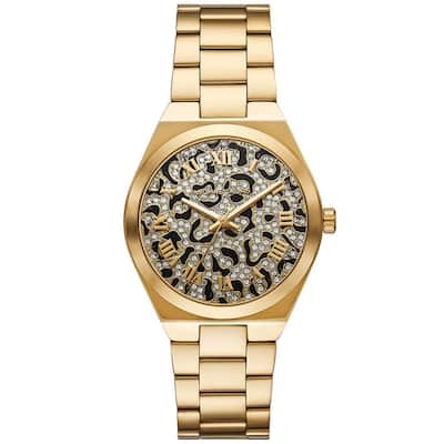 Michael Kors Women's Lennox Gold Dial Watch - MK7500 - 6 (36)
