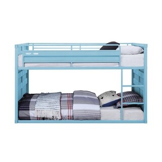 Cargo Design Twin over Twin Bunk Bed with Ladder, Blue