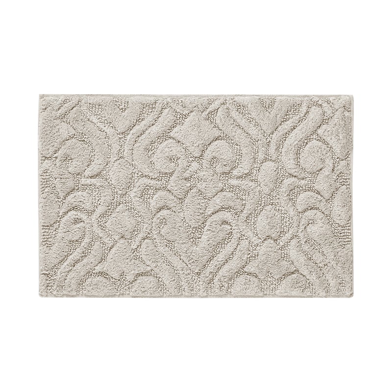 J. Queen New York Lombardi Damask Sculpted Bath Rug