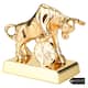 Matashi 24K Gold Plated Crystal Studded Ox/Bull Figurine with Coin ...