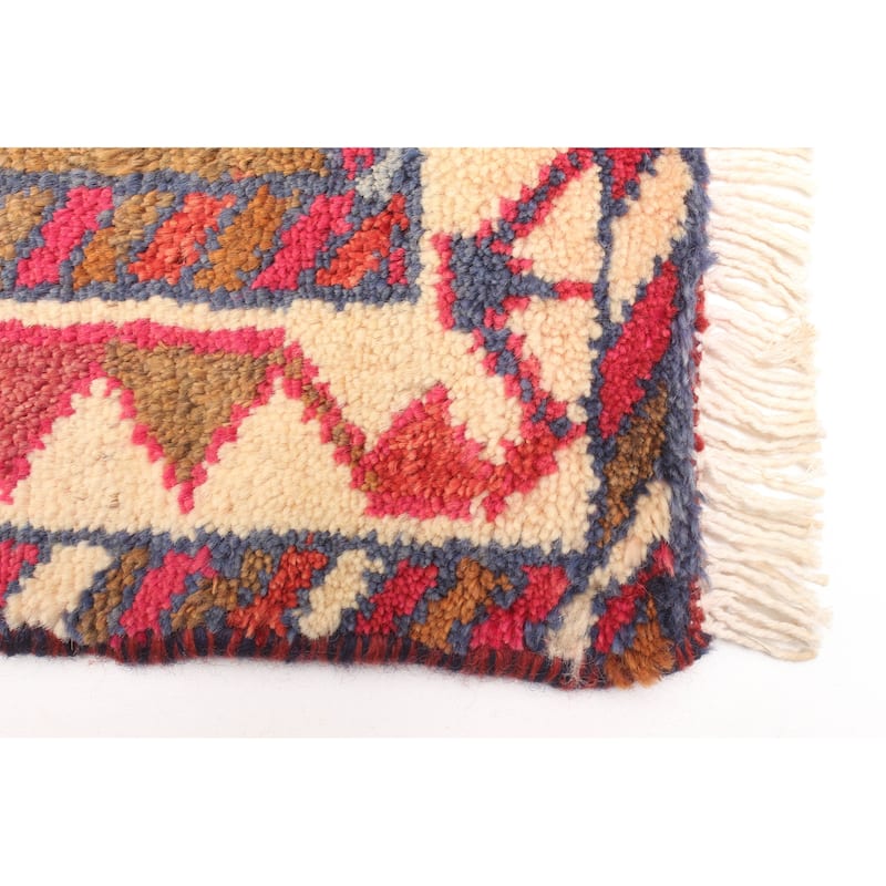 ECARPETGALLERY Hand-knotted Melis Vintage Brown Wool Rug - 2'0 x 8'6