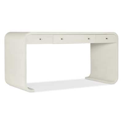 Hooker Furniture 6350-10460 60" Raffia and Wood 3 Drawer Writing Desk