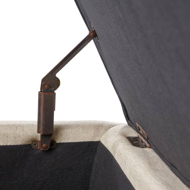 Mission Tufted Fabric Storage Ottoman Bench by Christopher Knight Home - 50.50"L x 18.75"W x 16.00"H