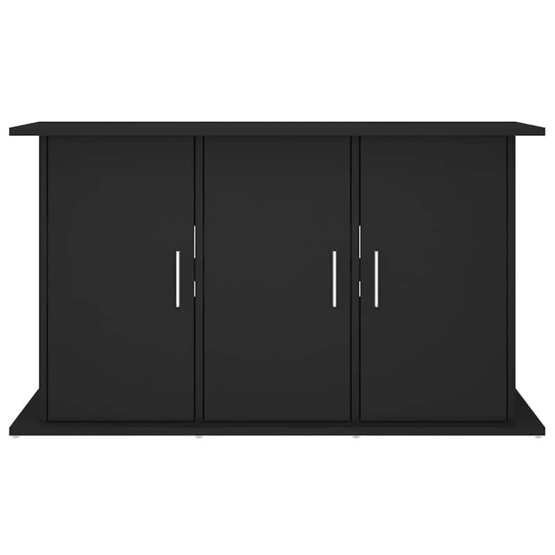 vidaXL Stylish Aquarium Stand Black Engineered wood 40 x 16.1 x 22.8 in - 16.1 x 40 x 22.8
