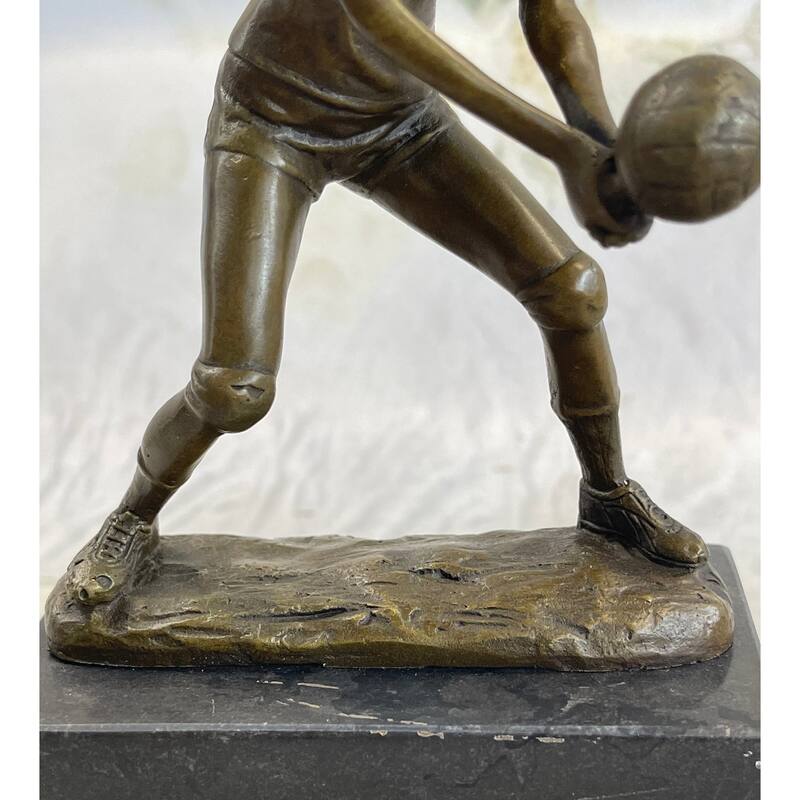 Girl Volleyball Olympic Sport Game Bronze Figurine Statue Hot Cast Sculpture Art