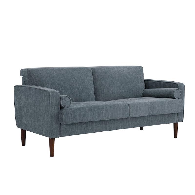 62.5'' W Corduroy Couch Upholstered Square Arm Sofa