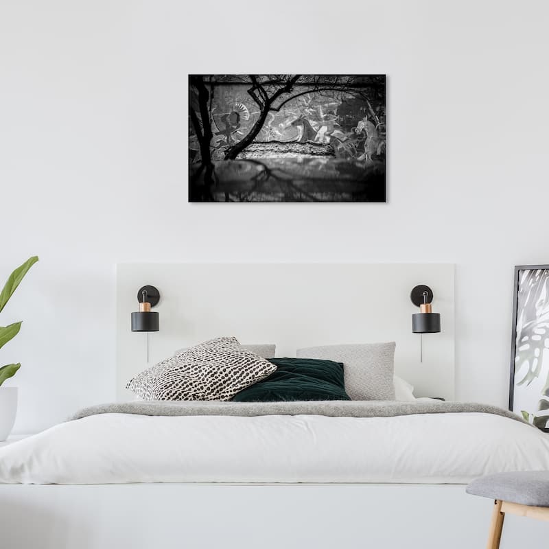 Wynwood Studio Canvas Abstract Wild Horses Black and Traditional Wall Art Canvas Print - 24 x 36