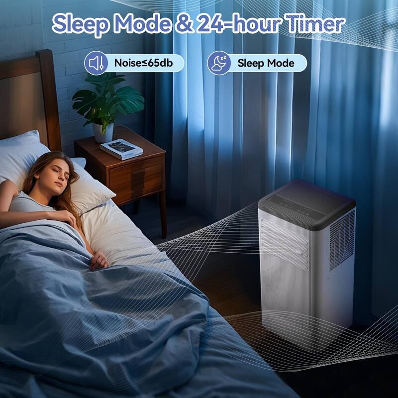 8000 BTU Portable Air Conditioner with Remote, 3-in-1 AC