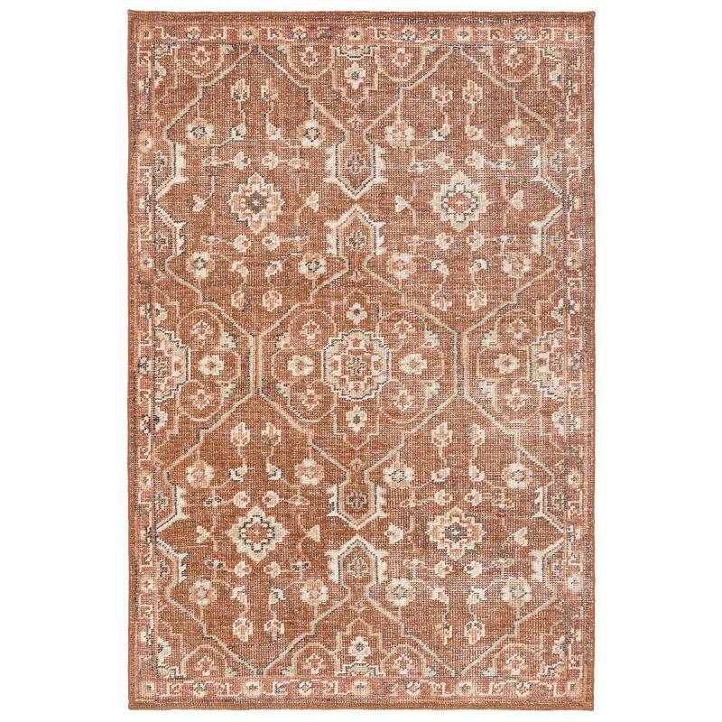 Terra by Obeetee Tuscany Olivia Terracotta Rug - 2'x3' - Straw Stripe