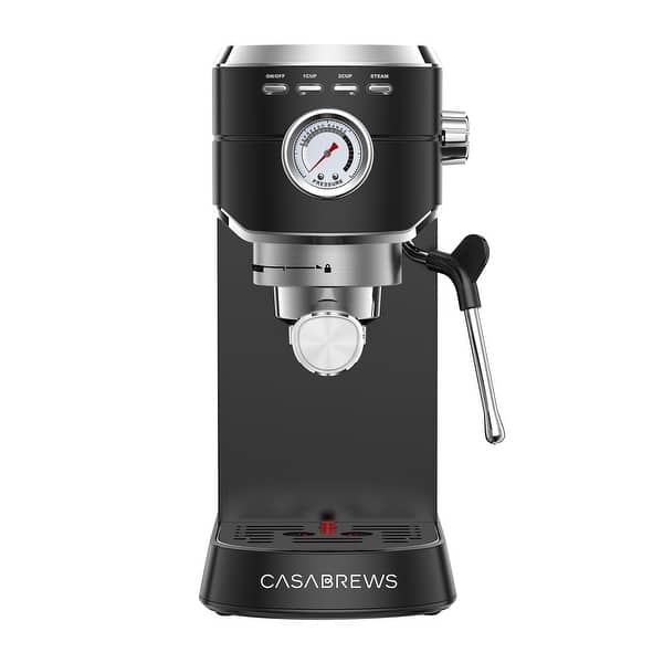 CASABREWS 20Bar Compact Espresso Coffee Machine with Stainless Steel