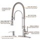 preview thumbnail 72 of 87, WOWOW Single Handle Gooseneck Pull Down Sprayer Kitchen Faucet