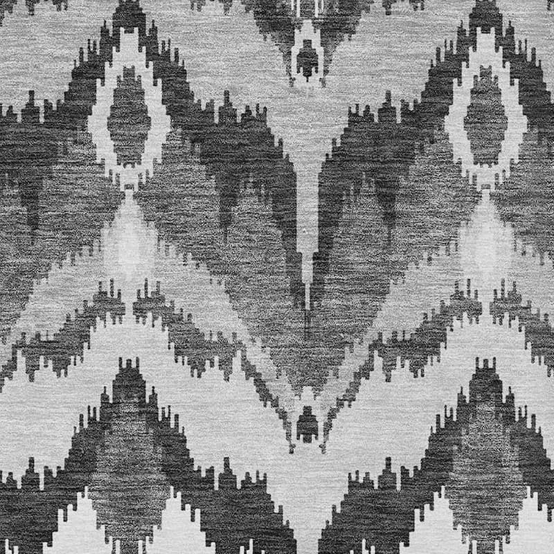 HomeRoots Ikat Transitional Rectangle Outdoor Rug