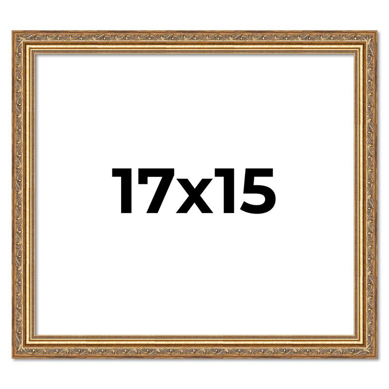 17x15 Frame Red Solid Wood Picture Frame Width 1.75 Inches | Interior Frame Depth 1 13/16 Inches