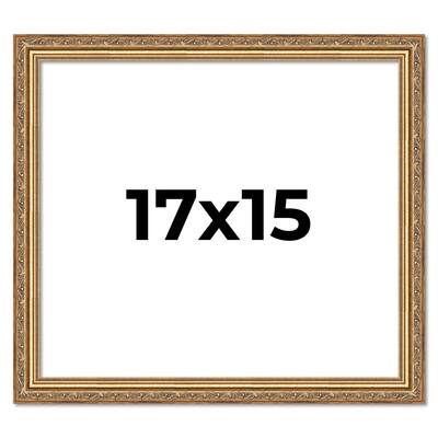 17x15 Frame Red Solid Wood Picture Frame Width 1.75 Inches | Interior Frame Depth 1 13/16 Inches