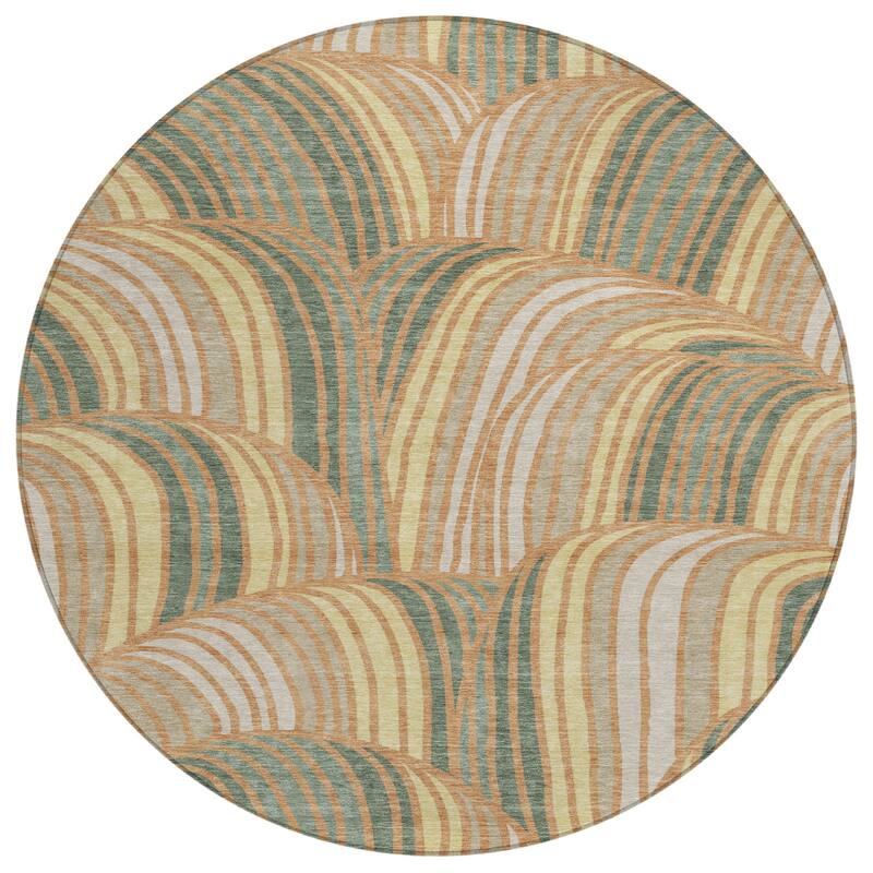 Machine Washable Indoor/ Outdoor Modern Parsons Chantille Rug