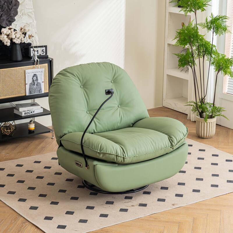 Power Swivel Recliner With USB Charger and Bluetooth Music Player