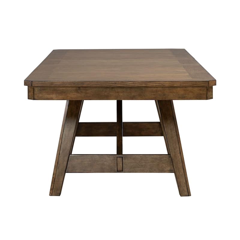 Liberty Furniture Carolina Park Trestle Table, Upholstered Side Chairs Dining Set