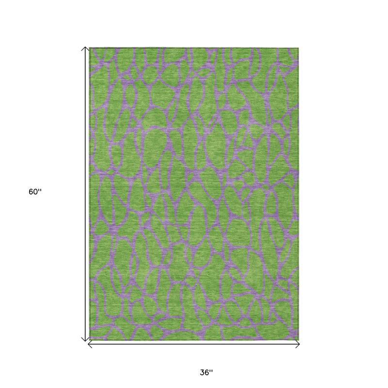 HomeRoots Geometric Transitional Rectangle Outdoor Rug
