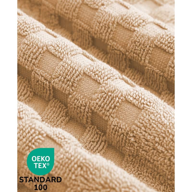 Feather and Stitch NY 650 GSM Premium Cotton 6 Piece Towel Set Super Absorbent Quick Dry Spa Quality