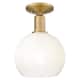 Option Brushed Brass / Opal Shade