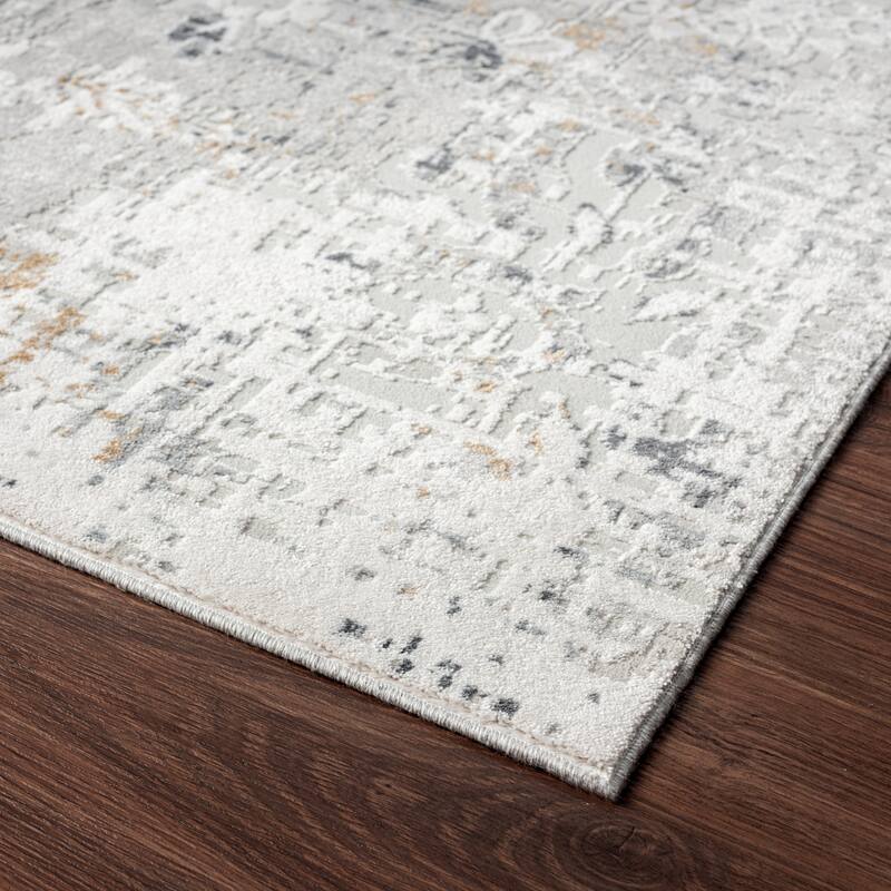 Borderless Transitional Abstract Area Rug