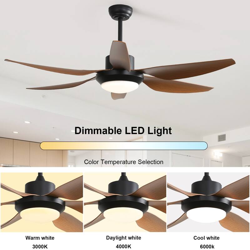 48in/52in/66in/72in/84in Industrial Matte Black Large Windmill Ceiling Fan with Light and Remote