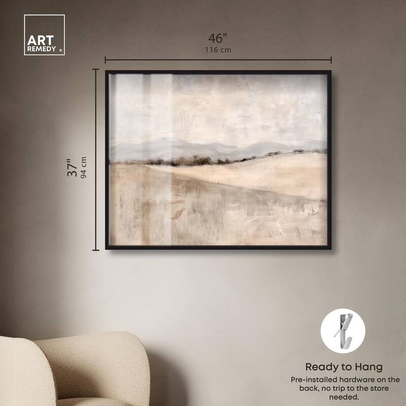 Distant Hills II Shadowbox by Art Remedy