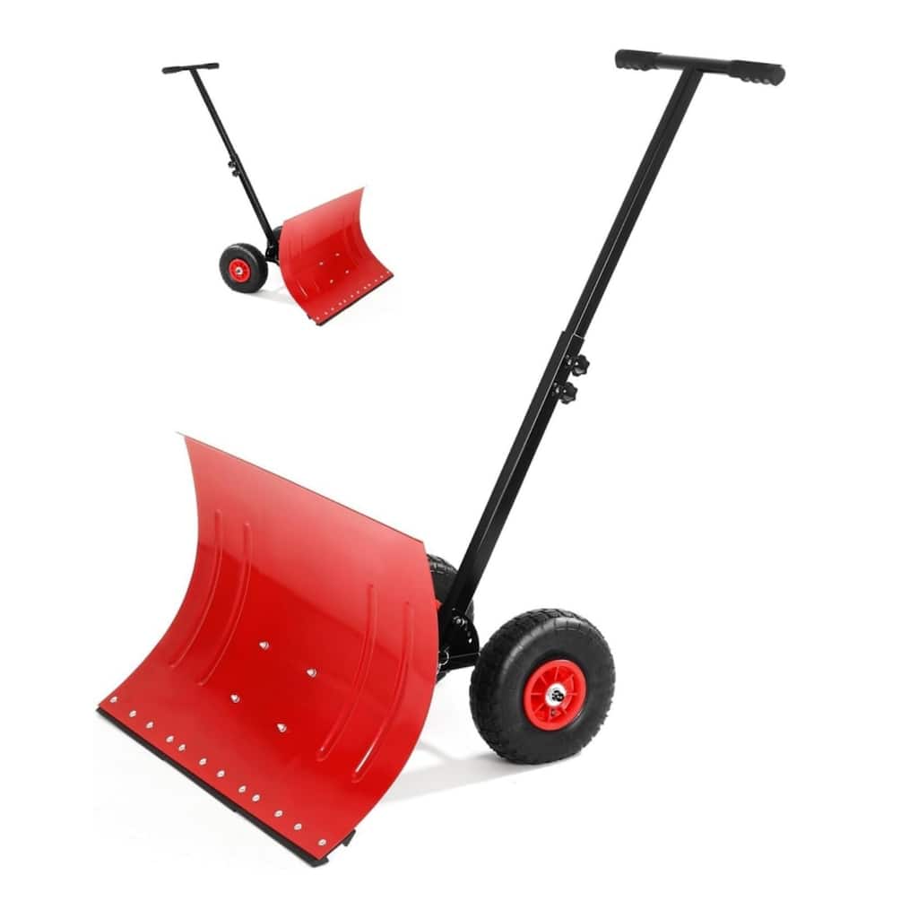 29.1W x 16.5H Snow Shovel with Wheels - 29.1W x 16.5H