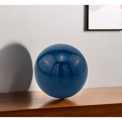 4" X 4" X 4" Blue Aluminum Classic Sphere