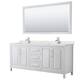 Option White, Chrome Trim, Giotto Quartz Top
