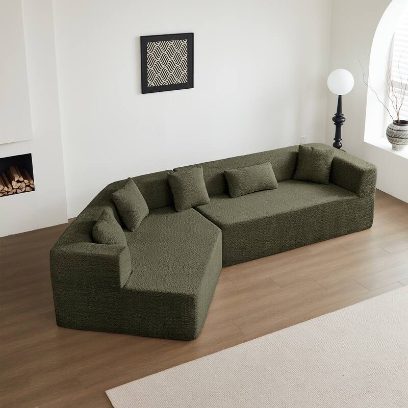Oversized Deep Seat Cloud Couch Free Combination Modular Geometric Sofa