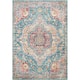 Hal Vintage Boho Traditional Pink Medallion Area Rug