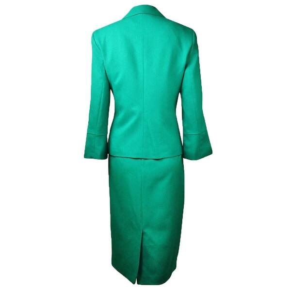 Shop Le Suit Women S Country Club Solid Skirt Suit Overstock