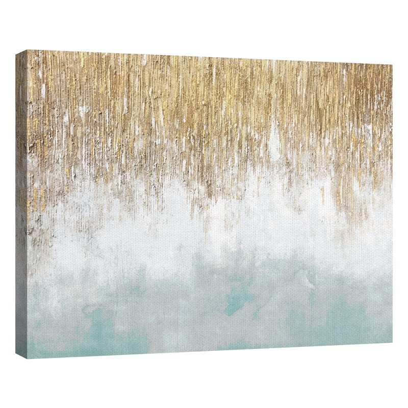 Sage Blue Shimmer by Willowbrook Fine Art Canvas Art Print