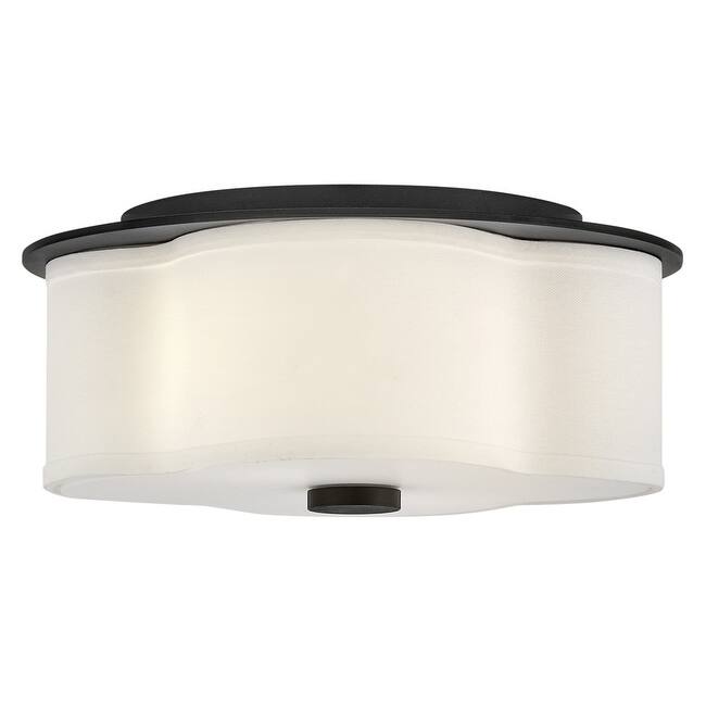 Hinkley Lighting 46441 Delaney 2 Light 14" Wide Flush Mount Drum