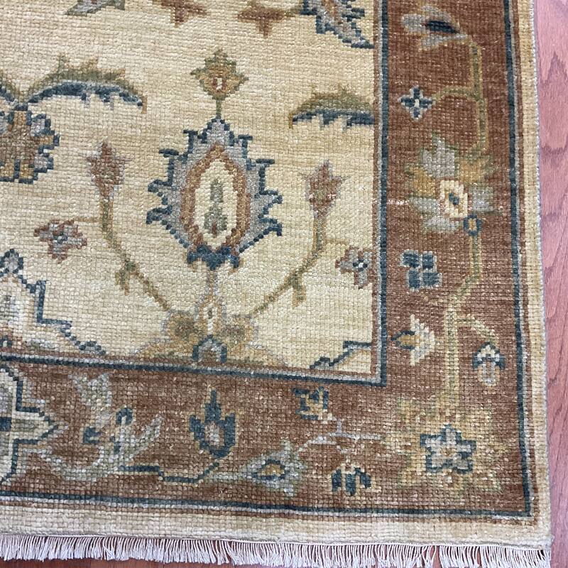 HERAT ORIENTAL Handmade Oushak Wool Rug - 4' x 5'8"