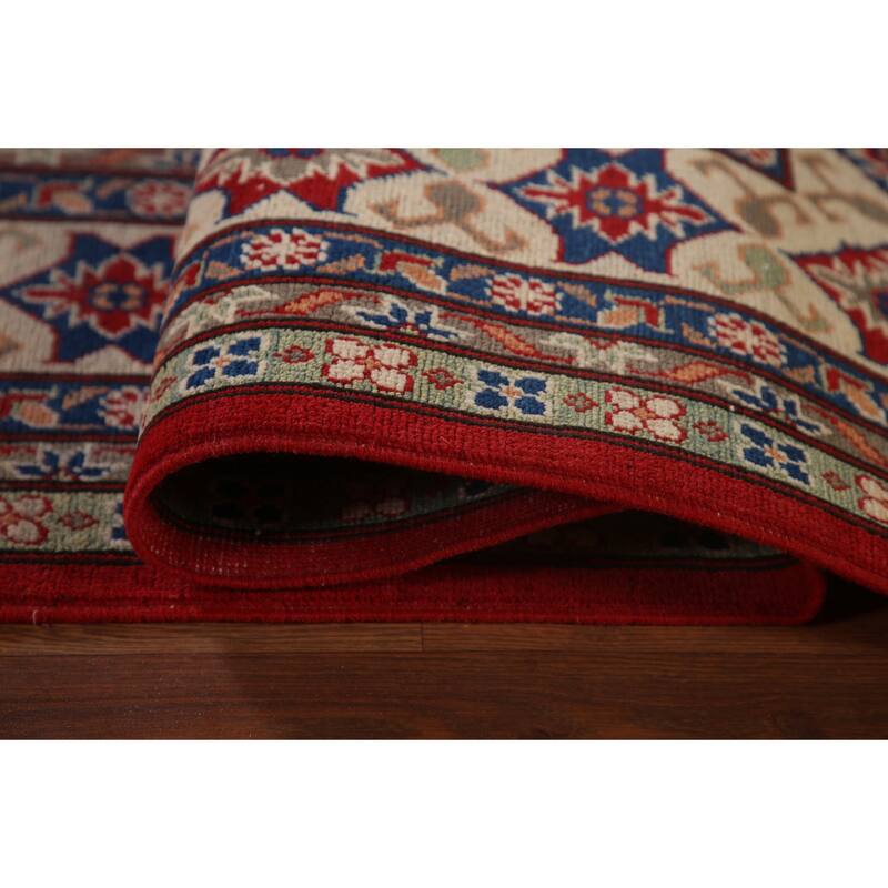 Traditional Kazak Oriental Area Rug Hand-Knotted Wool Carpet - 8'5" x 11'5"