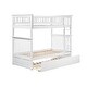 preview thumbnail 1 of 12, Columbia Twin over Twin Bunk Bed with Twin Trundle in White White - Twin