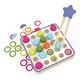 preview thumbnail 1 of 5, Educational Insights Pattern Matching Puzzle Wooden Color & Counting Board - Multi Multi - Kids
