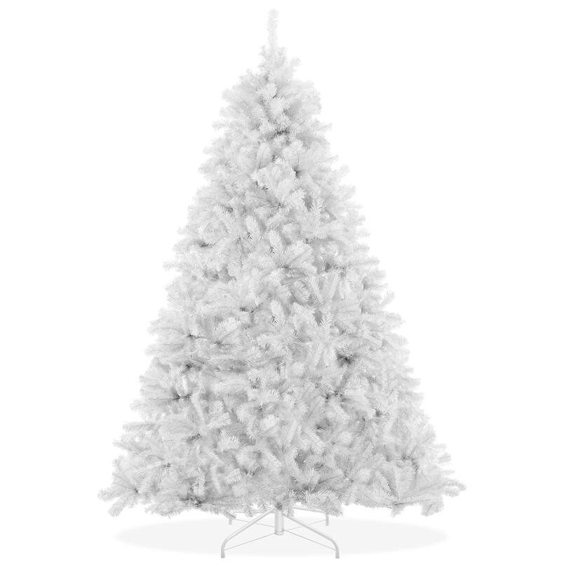 6ft White Spruce Artificial Holiday Christmas Tree with Metal Stand - 6 ft - White - 6 Foot
