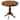 Gymax 32" Round Pedestal Dining Table Kitchen Dining Room Walnut