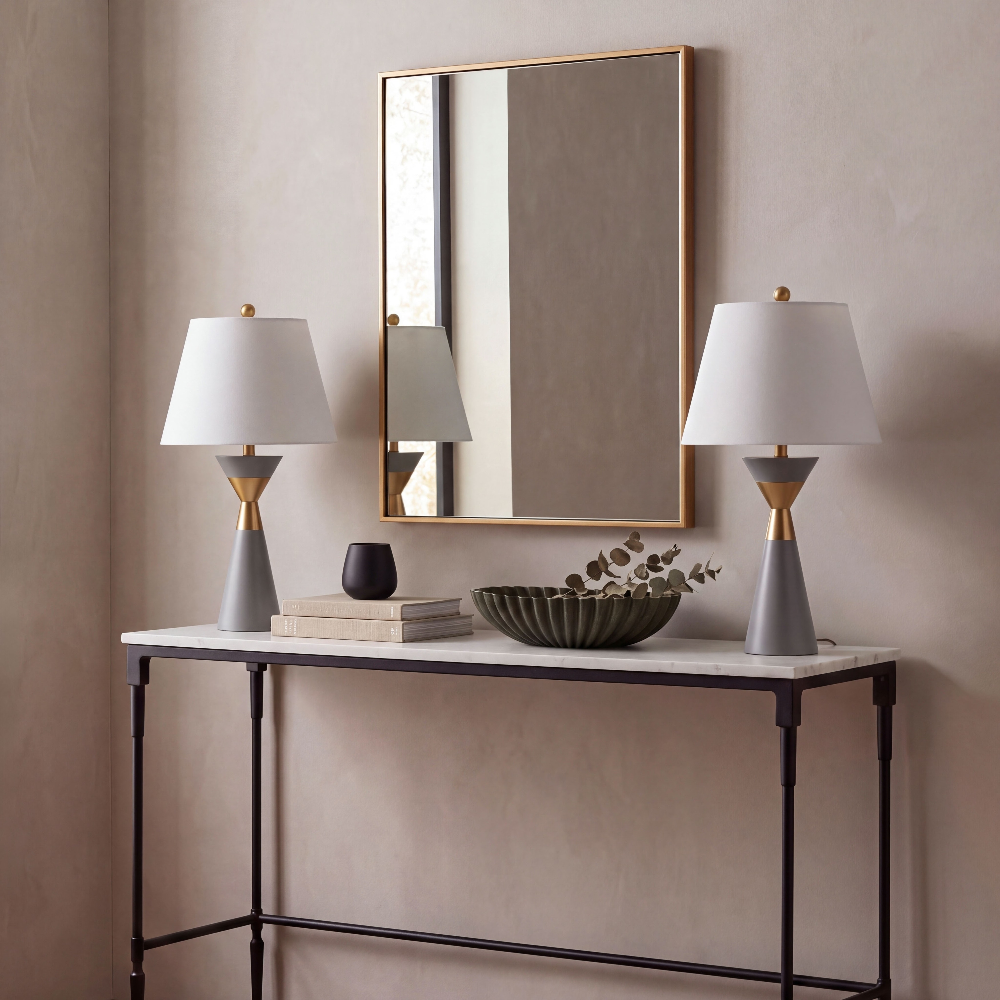 SAFAVIEH Lighting Soumia Modern Plastic Table Lamp Set of 2, 26.5-Inch - 14Wx14Dx27H