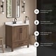 preview thumbnail 25 of 109, OVE Kansas Single Sink Bathroom Vanity, Dove White Engineered Stone Top