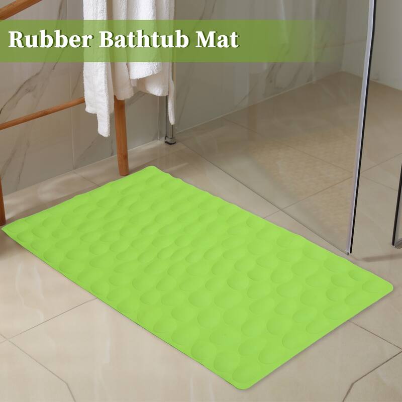 Nonslip Bathtub Mat, Bathtub Shower Mat, Bath Mat with Suction Cups, Rubber Bathtub Mat 31.50"x15.75"