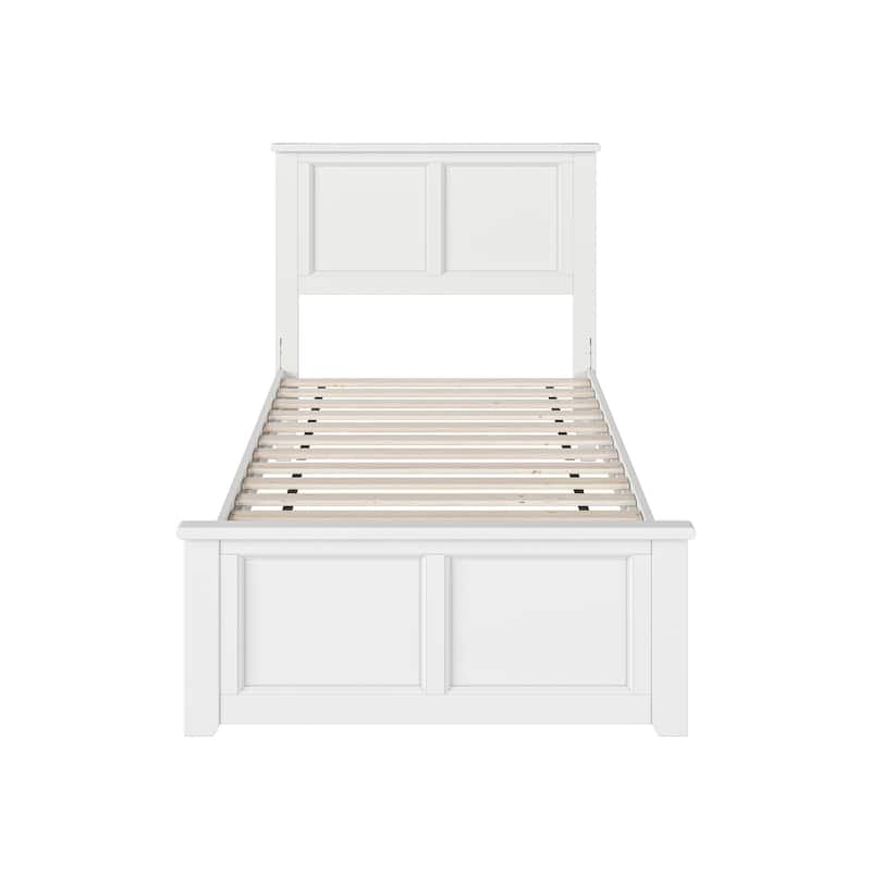 Charlotte Solid Wood Low Profile Platform Bed with Matching Footboard