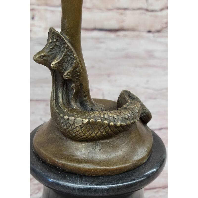 Bronze Art Deco Dancer W/Imitative Snake Sculpture Ankara Dancer Clic Artwork Hot Cast