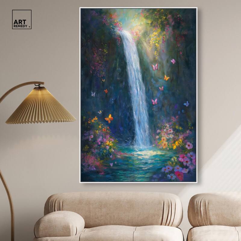Hidden Falls II Canvas by Art Remedy