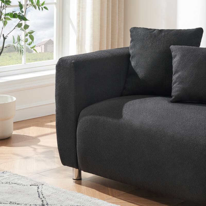 89 Inch Cotton Linen Loveseat Sofa for Living Room