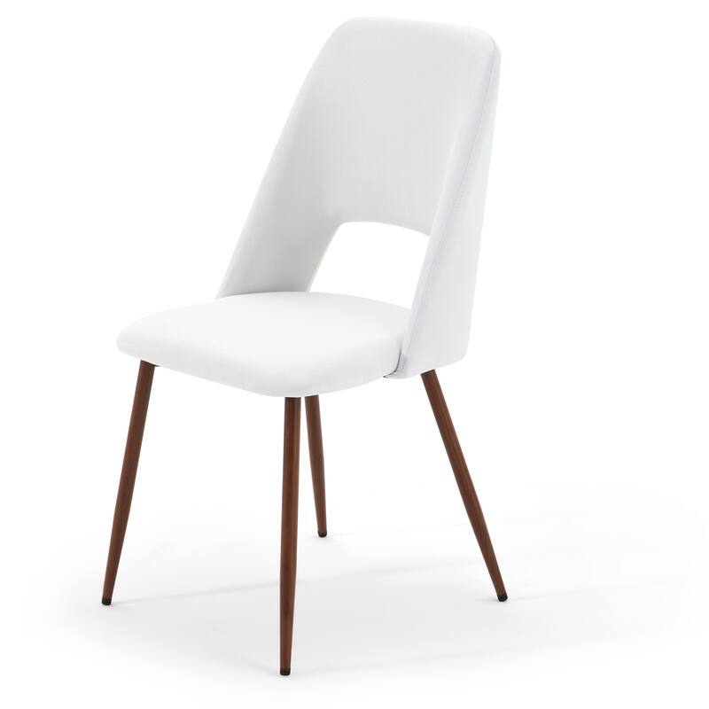EROMMY Modern Dining Set - 72" Solid Wood Table & 4 Upholstered Chairs