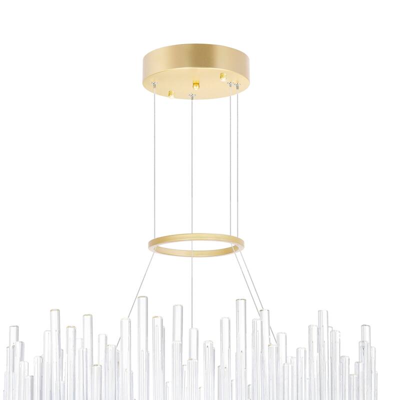 Genevieve LED Chandelier With Medallion Gold Finish - Medallion Gold